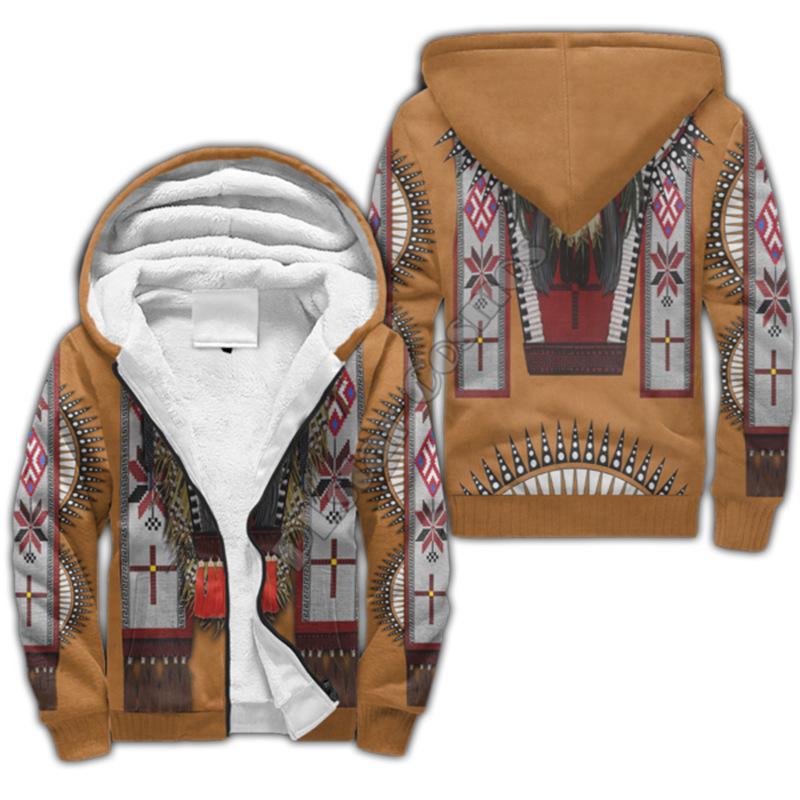 Бархатный теплый свитшот в осенне-зимнем стиле для мужчин комфортный и повседневный с 3D цифровой тату-принтом кардиган-свитшот с капюшоном S 5097₽