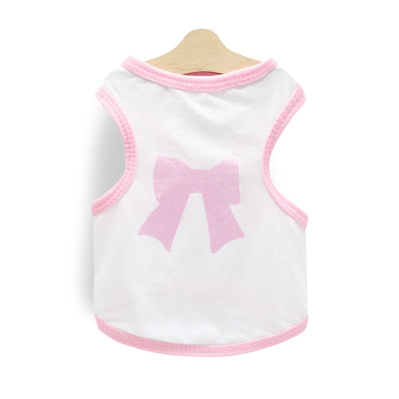 Striped & Printed Dog Tank Tops, Breathable Cotton Pet Sleeveless Shirts for Small Dogs Cats