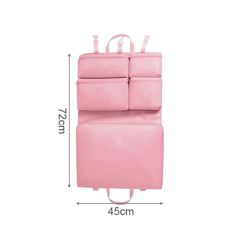 

Набор дорожных сумок для хранения 7 в 1 для пуховиков, одежды, нижнего белья, органайзеры, необходимые для багажа, с отдельными отделениями розовый