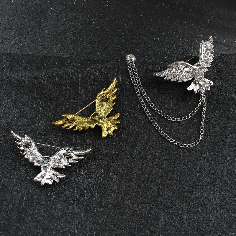 Majestic Eagle Unisex Brooch - Wings Spread Fashion Badge
