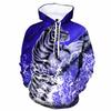 2026 3D Digital Print Men's Hooded Sweatshirt with Tiger Pattern