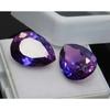 Natural 15.36 Ct CERTIFIED Purple Sapphire Pear Cut Loose Gemstones Pair A--2181