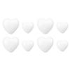 24Pcs White Solid Heart DIY Craft Wedding Decoration Valentine's Day Party Centerpiece Wedding Ornament Models