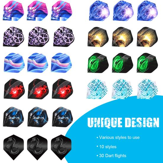 1 Set Dart Kit Bendable Colorful Multiple Styles Metal Dart Sport Set for Gym