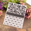 3D Embossed Folder for DIY Relief Craft Making Bowknot Flower Pattern Background Greeting Card Scrapbooking No Stamp Metal