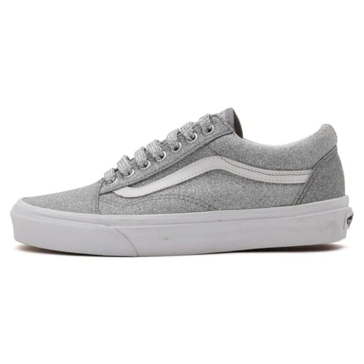 

Vans Old Skool Lurex Glitter Silver Unisex Sneakers True-White VN0A38G1UAW 35