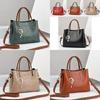 Elegant 2024 New Women's High Capacity Tote Bag Stylish Shoulder Bag For Moms In Khaki Burgundy Black Green And Mustard Yellow
