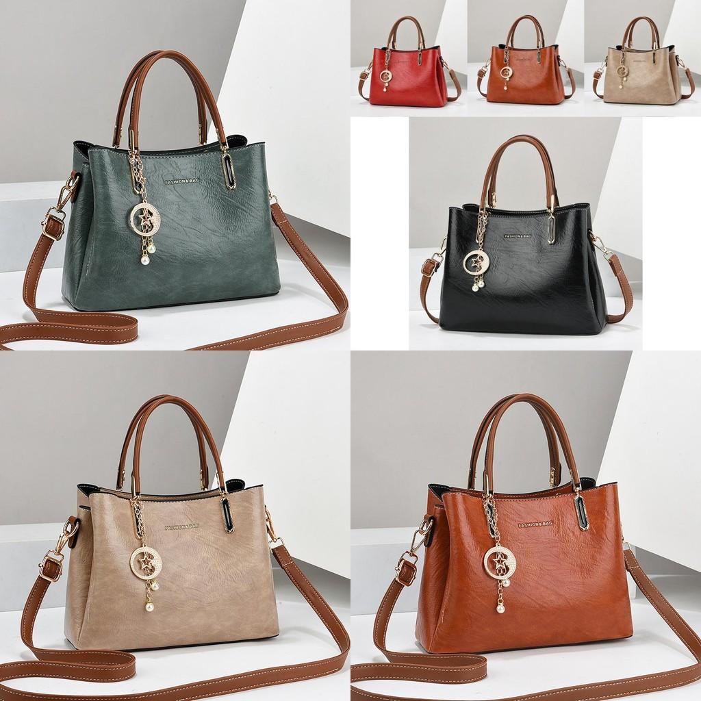 Elegant 2024 New Women's High Capacity Tote Bag Stylish Shoulder Bag For Moms In Khaki Burgundy Black Green And Mustard Yellow