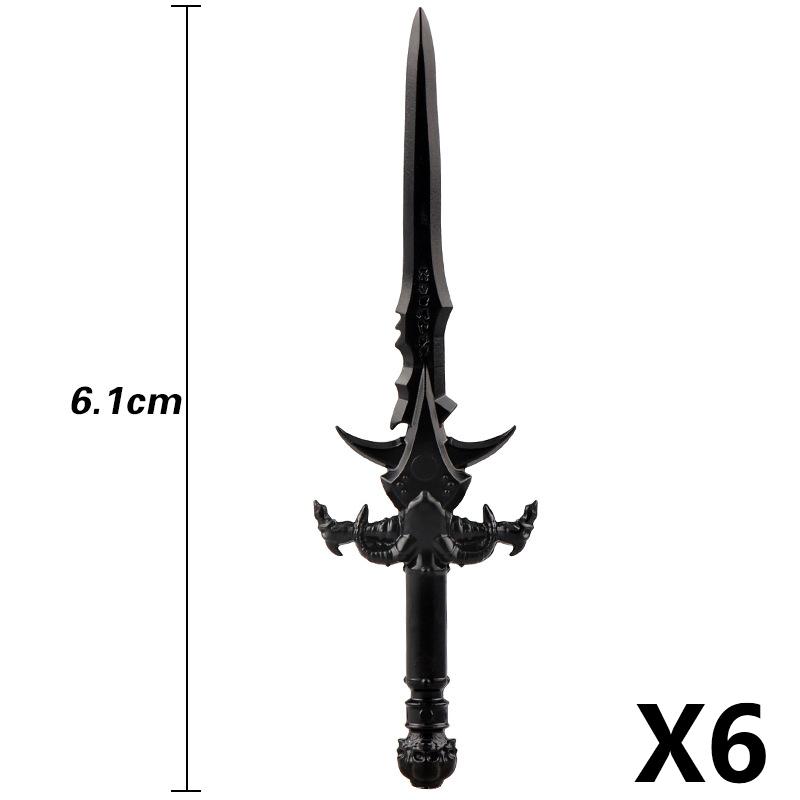 MOC Medieval Building Block Soldier Figure Weapon Accessories Battle Axe Bow Arrow Sword Sheath Shield Assembly Puzzle Brick Toy