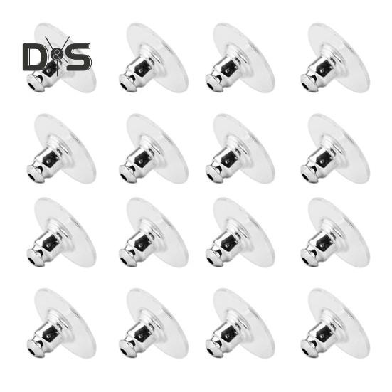 120 ks náušnicových puzet s podložkou Hypoalergenní zarážky na náušnice Akrylové náušnicové puzety Náhrada za ztracené náušnicové puzety Výroba náušnic DIY