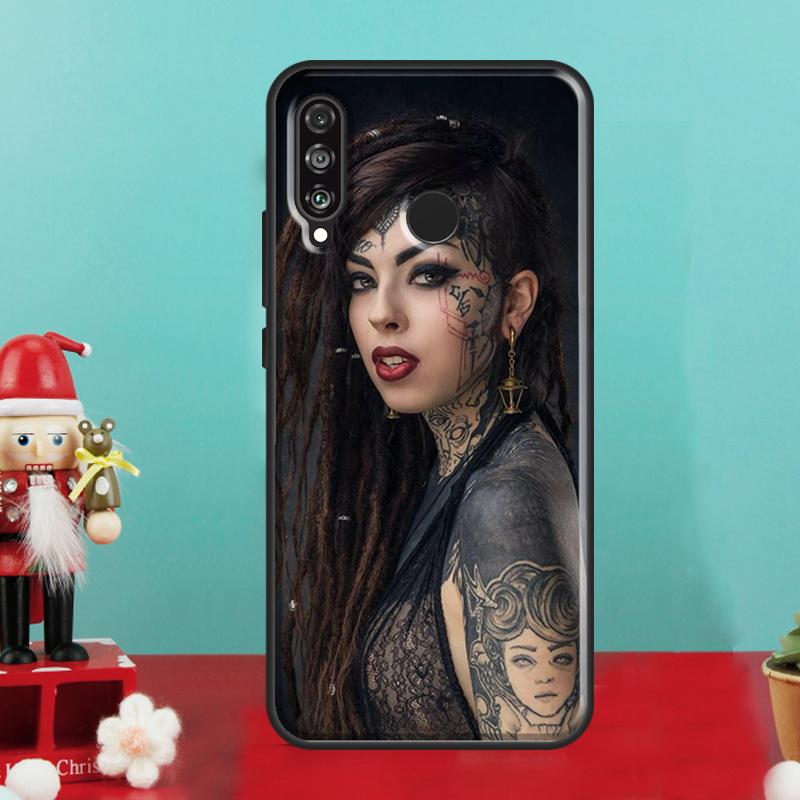 Sexy Tattoo Girl For Huawei Nova 9 10 SE 12i 12s 11i 8i Y90 Y60 Y70 Y72 Y73 Y61 Y91 P60 Pro P30 P40 Lite Case