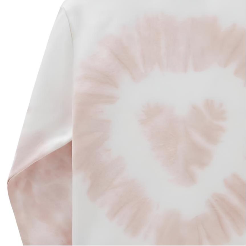 Vans Tie-Dye Logo Print Crew Neck Long Sleeve Sweatshirt Kids sweatshirt Pink VN000G8CCHN1