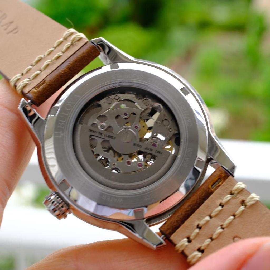 Used [Good condition] BULOVA automatic winding skeleton 96A208