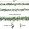 1.8m Artificial Eucalyptus Rattan Wedding Home Decoration Money Leaf Grass Rattan Wedding Background Arched Wall Decoration