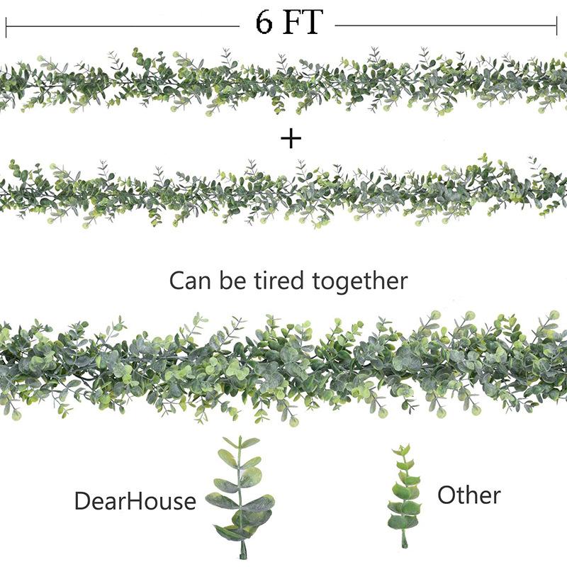1.8m Artificial Eucalyptus Rattan Wedding Home Decoration Money Leaf Grass Rattan Wedding Background Arched Wall Decoration