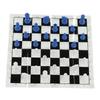 International Plastic Chess Set With 25CM Plastic Film Chessboard PS International Chess for Adults
