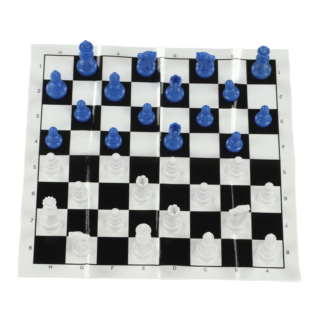 International Plastic Chess Set With 25CM Plastic Film Chessboard PS International Chess for Adults