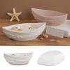 Silicone Mold Crafting Rope Candle Holders Moulds Canoes Shape Storage Bowls Moulds Suitable for Home Decors Enthusiasts