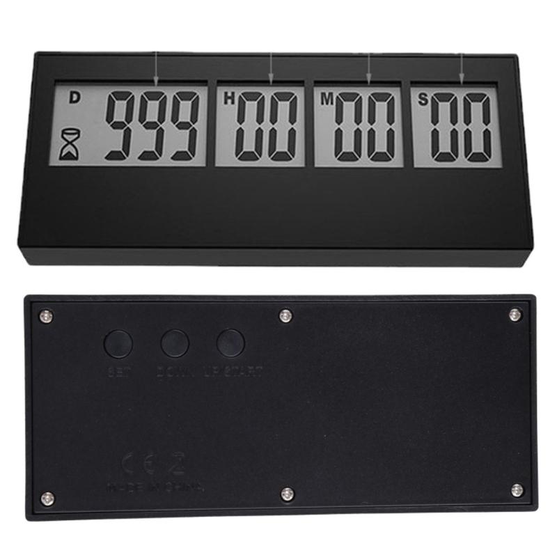 999Days Countdown Clock LCD Digital Screen Kitchen Timers Event Reminder for Wedding Retirement Kitchen Baking Cooking