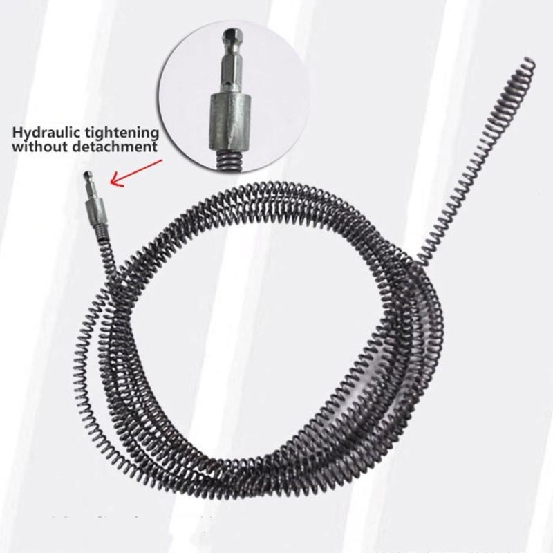 User Friendly Electric Pipe Unclogger Multifunctional Electric Drainage Spring Multiple Quick Fixing for Various Drainage