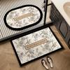 Diatom Mud Bathroom Mat - Absorbent, Quick-Drying, Non-Slip, Easy Clean & Dirt Resistant Foot Mat for Toilet & Door.