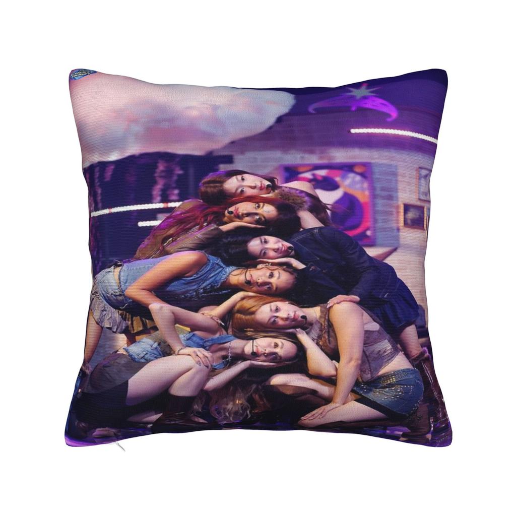 Katseye Kpop Style Mädchen Kissenbezug Kawaii Kissenbezug Bequeme Kissenbezüge Für Büro Auto Heimdekoration