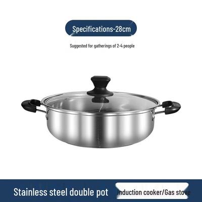 Verdickter Edelstahl geteilter Hot Pot