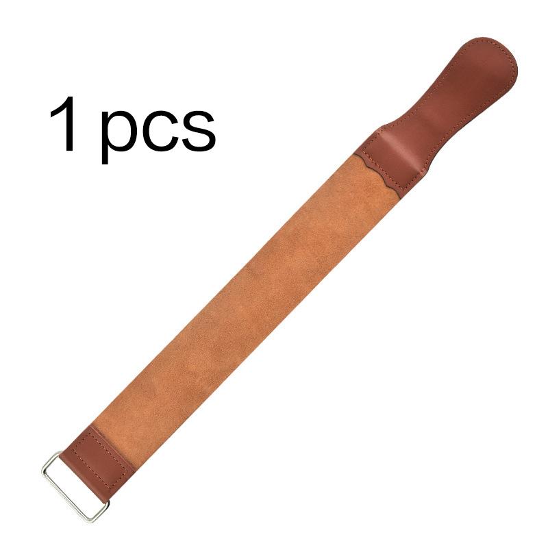 Leštící řemen z pravé kůže Stropový řemen Holičská břitva Skládací nůž Nože Ostření Holení Ořezávátko Ostřící řemen