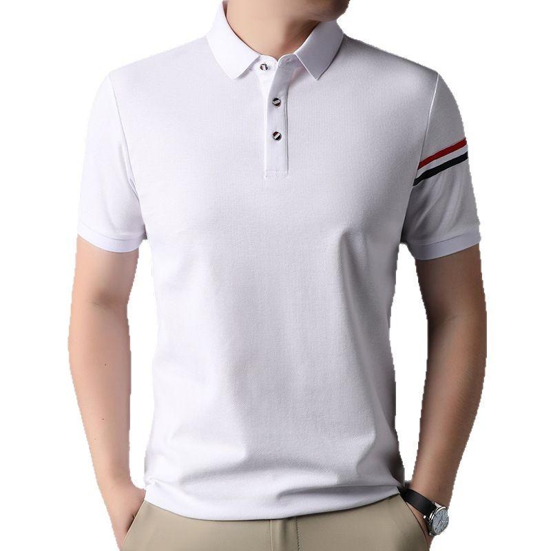 Polo Shirt, Thin Casual Summer Wear, Loose Half-Sleeved Clothes, T-Shirt, Men'S Clothing, Mid-To-High-End Breathable