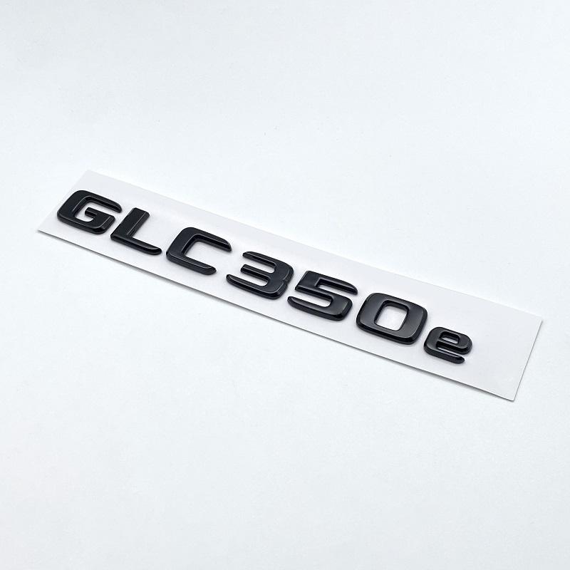HVYWS1 3D chromuotos juodos raidės GLC300de GLC300e GLC350e GLC400e 4Matic emblema Mercedes Benz GLC X253 automobilio bagažinės logotipui lipdukas