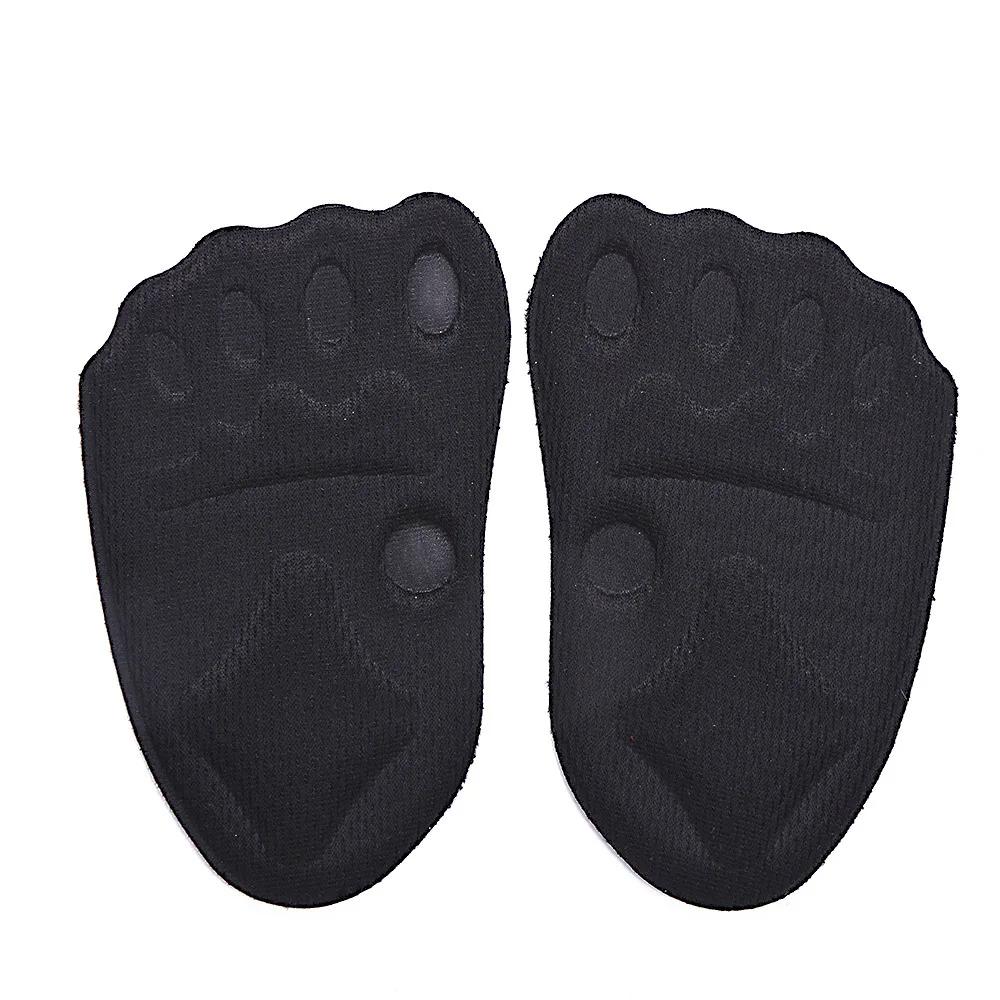 

Модные 1 пара подушечек для ног с высоким каблуком для массажа пальцев ног, вставные полустельки для облегчения боли при подошвенном фасциите, комфортный уход за ногами чёрный