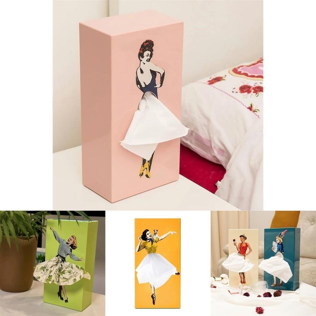 Luxurious Marilyn Monroe Skirt Girl Tissue Box Cartoon Decorative Paper Holder