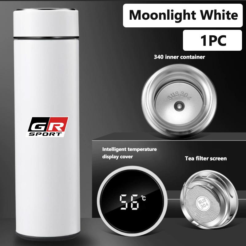 For Toyota Car Logo Badge Intelligent Thermos Cup Auto Smart Digital Thermos Cups Supra Aygo Prado RAV4 Hilux Yaris Corolla