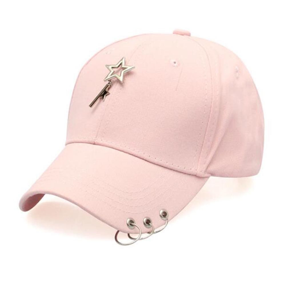 Men Women Unisex Adjustable Star Iron Ring Baseball Hat