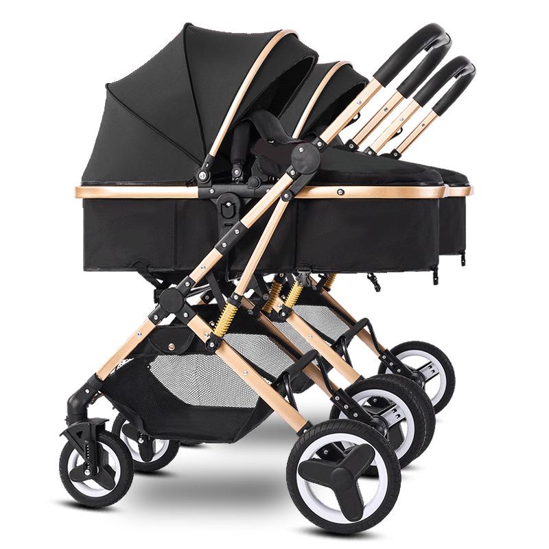 Detachable Twin Dragon & Phoenix Lightweight Folding Stroller for Newborns and Infants