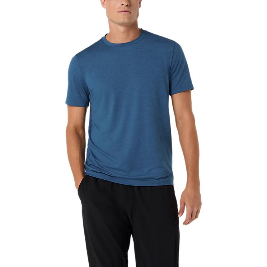 Asics Quick-Drying Comfortable Stretch Pullover Breathable Round Neck T-Shirt Men Tops 2031F315-400