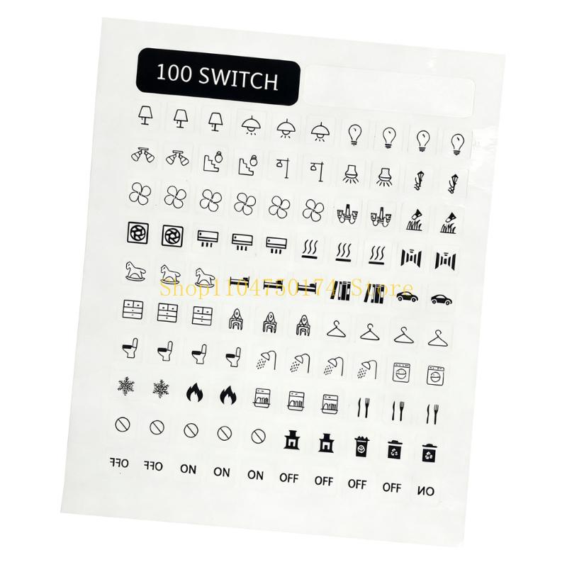 100Pcs Light Switchs Labels Sticker Adhesive Switchs Panel Label Decal for Home top sale