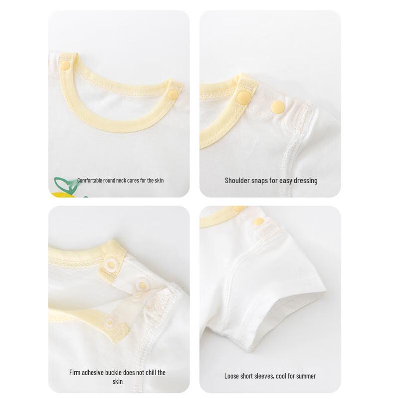Babyprints Infant Short-Sleeve Cotton Bodysuit