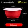 Yangge Disposable Red Festive Bowls
