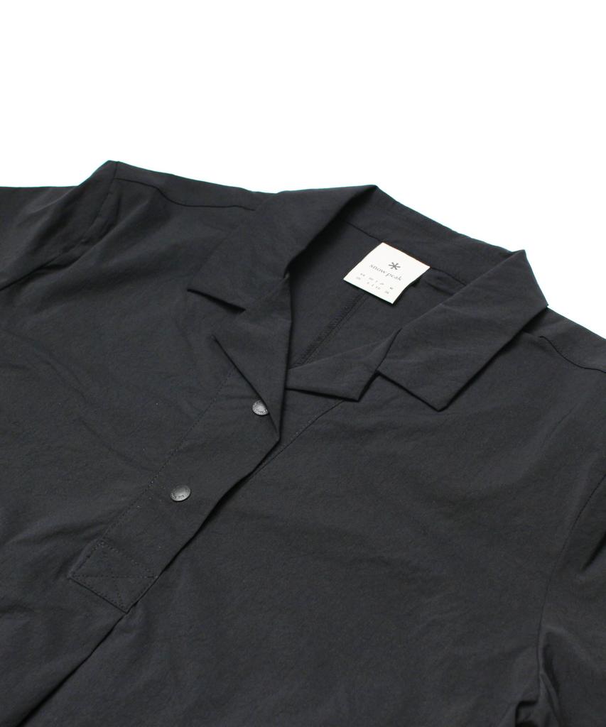 Snow Peak Cooling Root Collared Casual Dress Dress, Medium, Black, Women's,