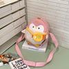 Fun Penguin Cartoon Backpack With Spacious Compartments For Girls Wear Casual