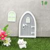 1Set Dollhouse Miniature Fluorescent Fairy Elf Door Window Model House Furniture Decor Toy