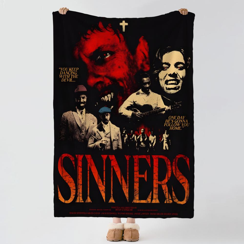 Film S-Sinners-S Dicker Komfort Flanell-Steppdecke, Vielseitig einsetzbar Innen Außen Tägliches Nickerchen