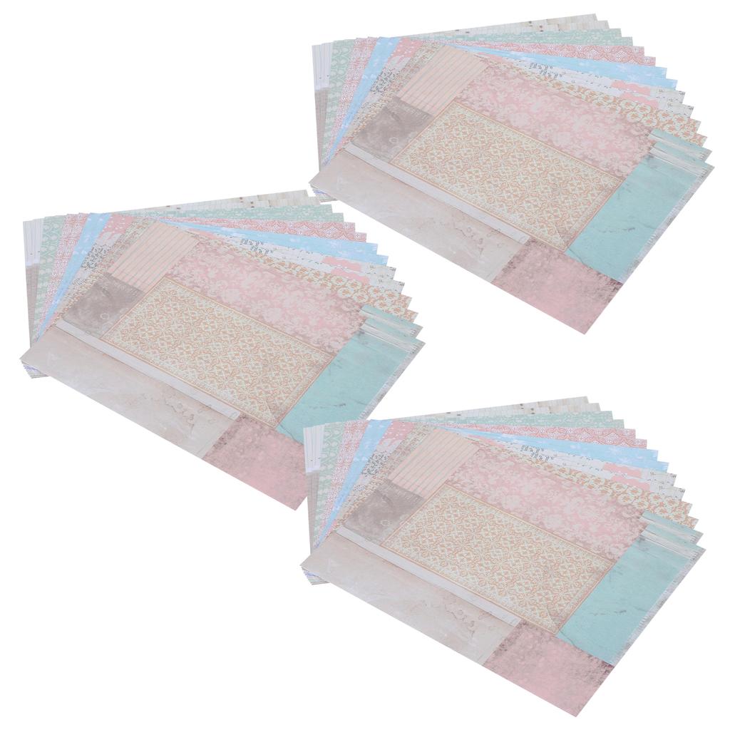 Lot de 42 feuilles de papier de fond pour journal, album photo à motifs multiples, accessoires décoratifs rétro