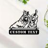 Metall-Wandkunst Bauernhaus Hühnerschild Personalisierte Stall Namensschild Hahn Henne Dekoration Hausgeschenk