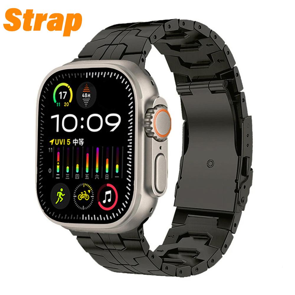 Titanium Strap for Apple Watch Ultra 2 49mm 46mm 45mm 44mm Metal Case Protector Bumper Frame for IWatch Series 10 9 8 7 6 5 4 SE