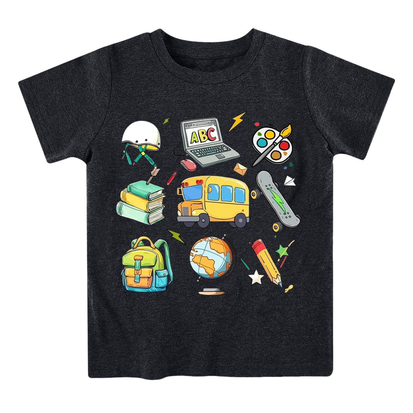 

Футболка с короткими рукавами и круглым вырезом для мальчиков и девочек 110