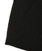 IL CORSO Essential Cable Collar Short Sleeve Knit Black Iesw5E502Bk