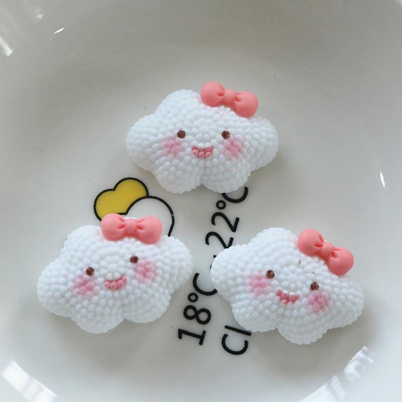 10Pcs New Cute Mini Sun, Star, Moon, Cloud, Rainbow Flat Back Resin Scrapbooking DIY Jewelry Craft Decoration Accessorie
