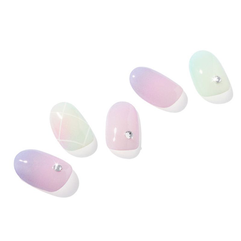 UUUUU. Argyle check gel nails 1EA